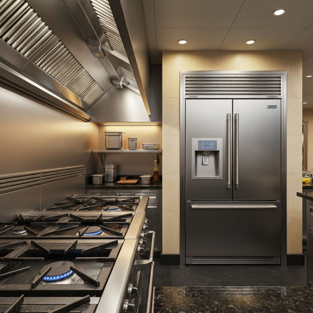 Gourmet chef kitchen remodeling Richmond featuring professional grade stainless steel appliances